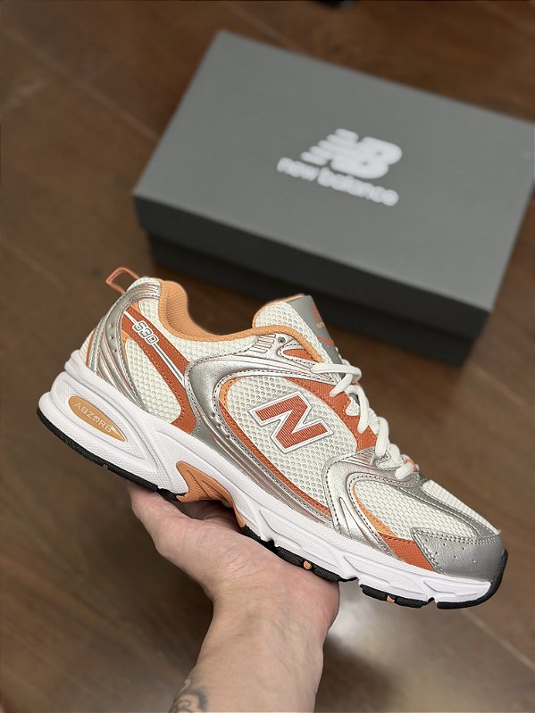 NEW BALANCE 530 (prata/laranja)
