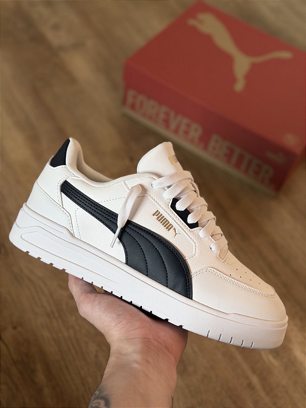 PUMA SHUFFLE DOWNTOWN (branco/azul marinho)