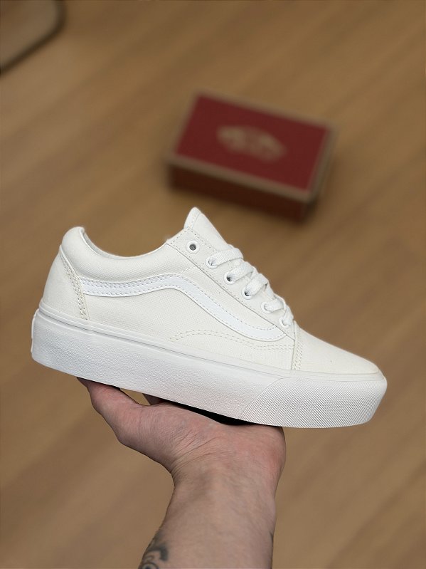 VANS OLD SKOOL PLATFORM (true white)