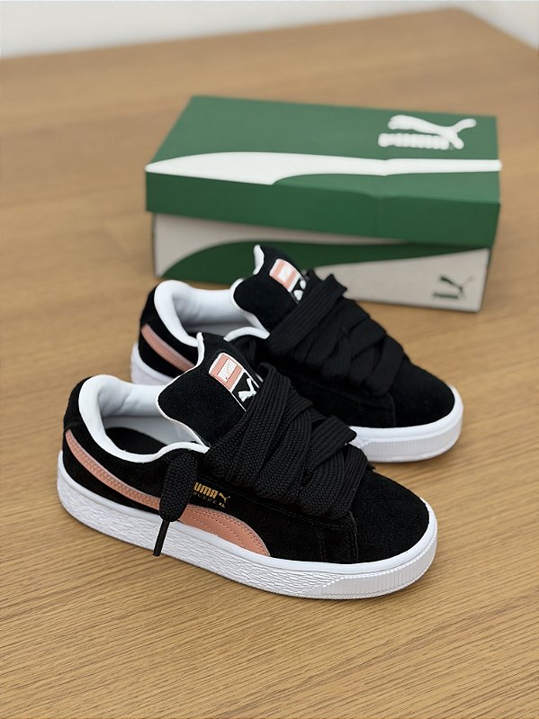 PUMA SUEDE XL (preto/salmão)