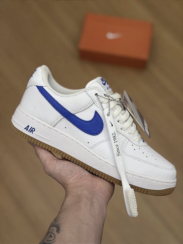NIKE AIR FORCE 1 LOW RETRO ANNIVERSARY EDITION (branco/azul)