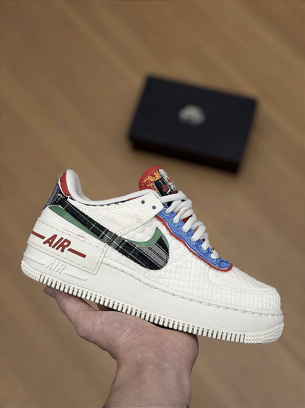 NIKE AIR FORCE 1 SHADOW (Sail/Multicolor)