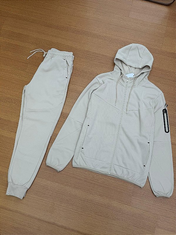 CONJUNTO MOLETOM TECH (creme)