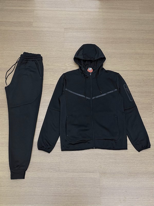 CONJUNTO MOLETOM TECH (preto)