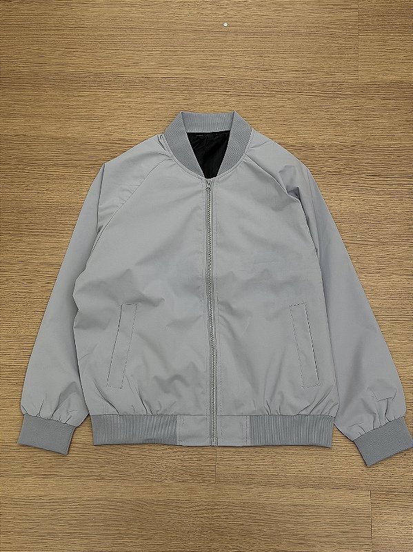 JAQUETA BOMBER IMPERMEÁVEL (cinza)
