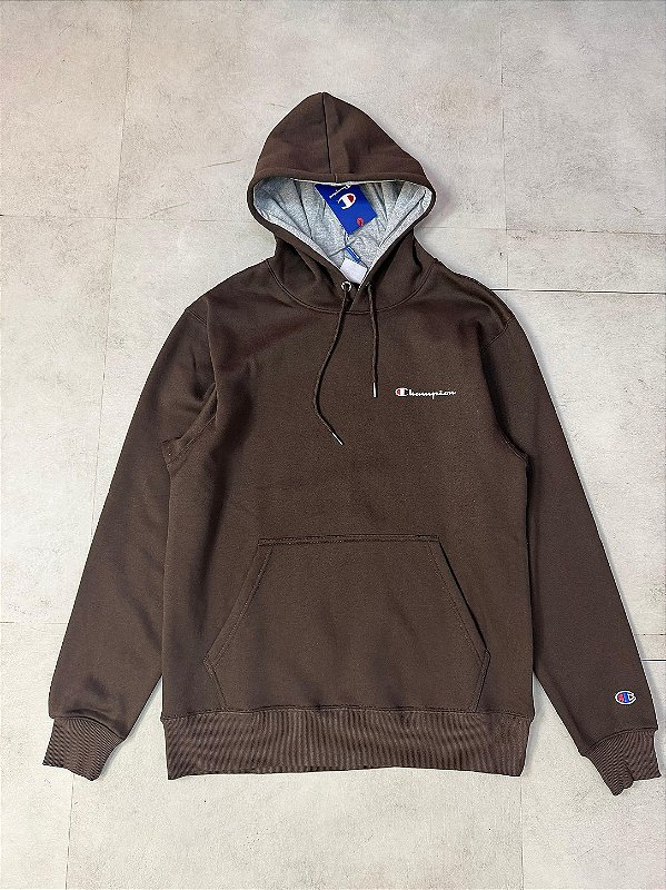 MOLETOM CHAMPION “Mini Script” (marrom)