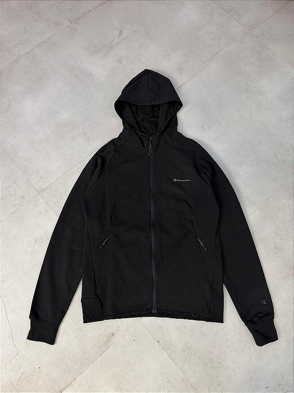 MOLETOM TECH JACKET CHAMPION “Mini Script Logo”