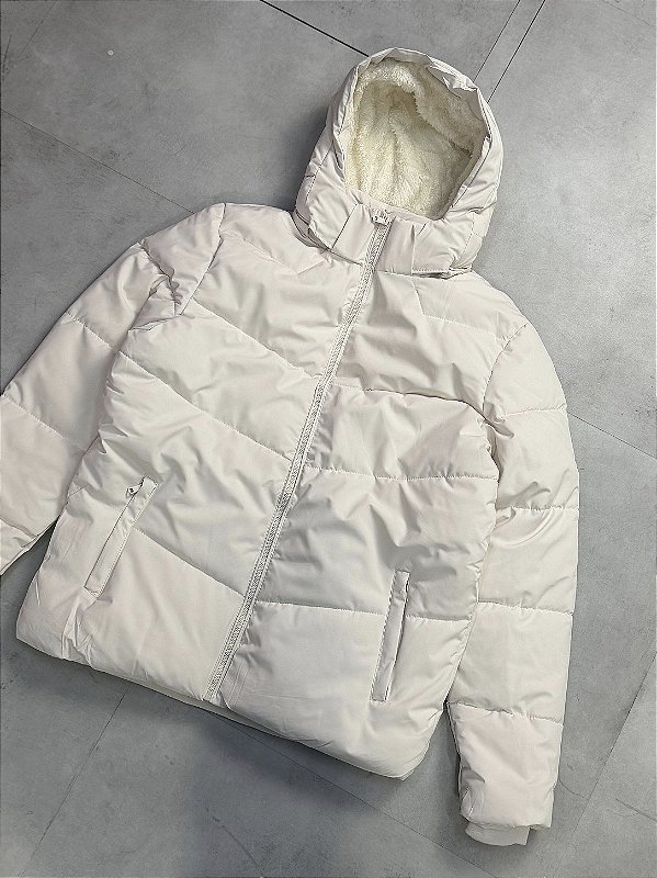 JAQUETA PUFFER NEVE IMPERMEÁVEL (creme)