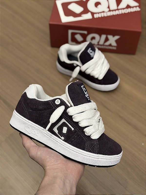 QIX COMBAT SUEDE (roxo/branco)