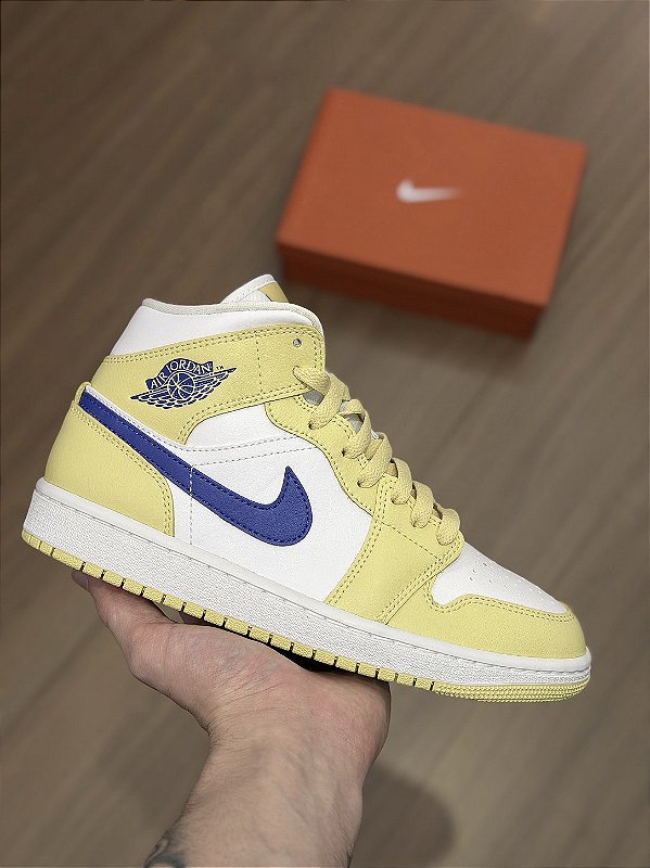 JORDAN 1 MID “Lemon Washington Lapis”