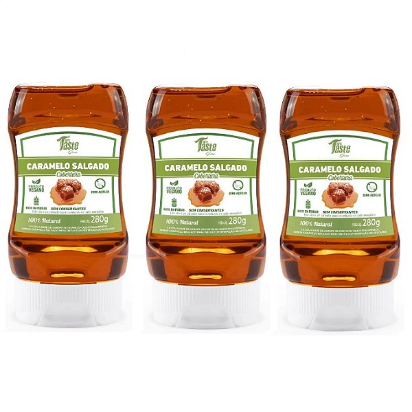 Kit 3x Caldas Caramelo Salgado - Mrs Taste 280g