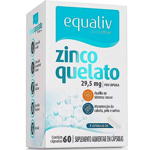 Zinco Quelato - Equaliv 60 cáps