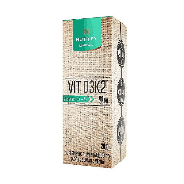 Vitamina D3K2 em gotas - Nutrify 20ml