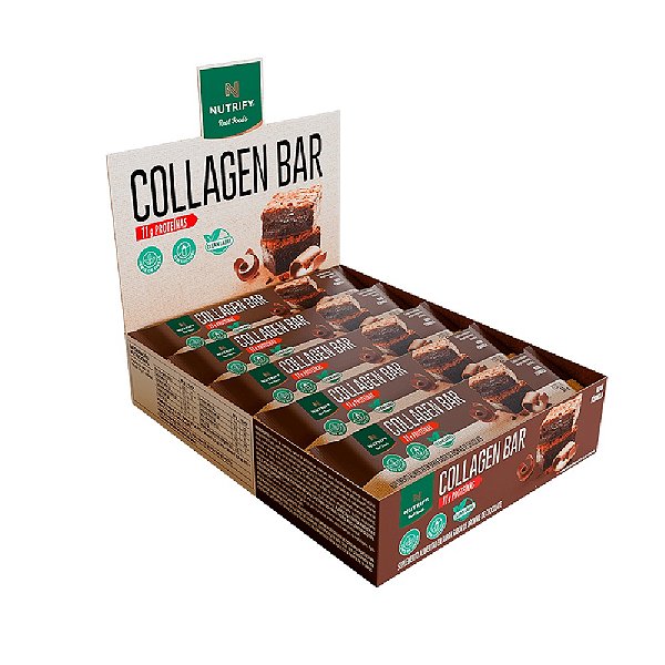 Collagen Bar Brownie de Chocolate - Nutrify 10 un.