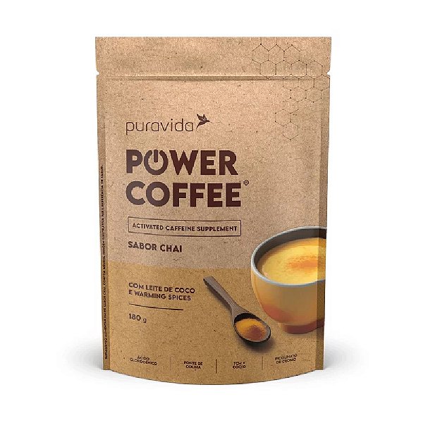 Power Coffee sabor Chai - Puravida 180g