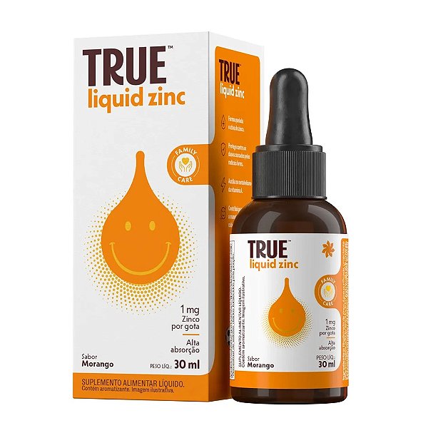 Liquid Zinc sabor Morango - True Source 30ml