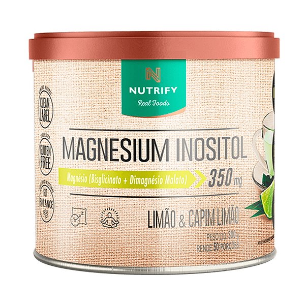 Magnésio Inositol Limão E Capim Limão - Nutrify 300g