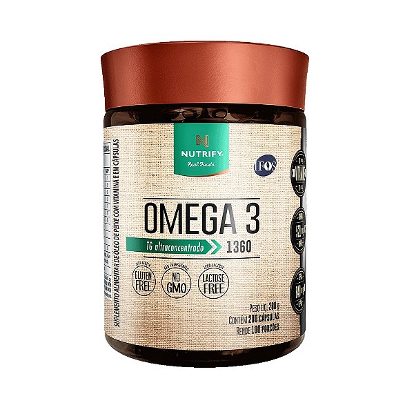 Ômega 3 Fish Oil - Nutrify 200 Cápsulas