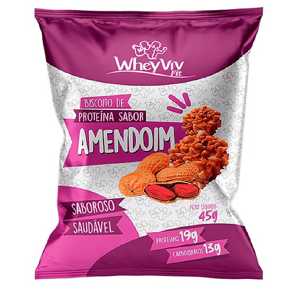 Biscoito de Amendoim - Wheyviv - 45g