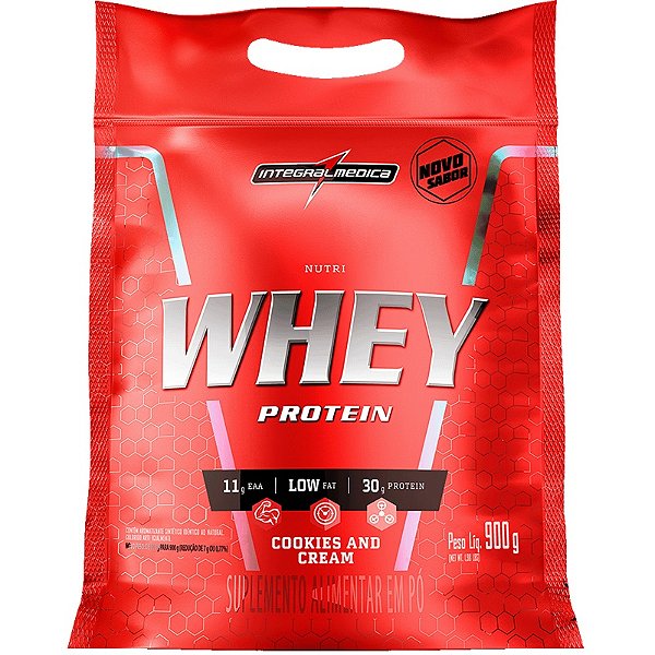 Nutri Whey Protein Cookies & Cream - Integralmédica 900g