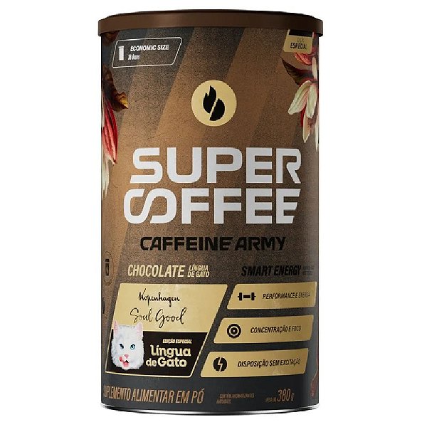 Supercoffee Língua De Gato - Caffeine Army 380g