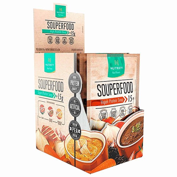 Souperfood Sopa Proteica Caldinho De Feijão - Nutrify 10un.