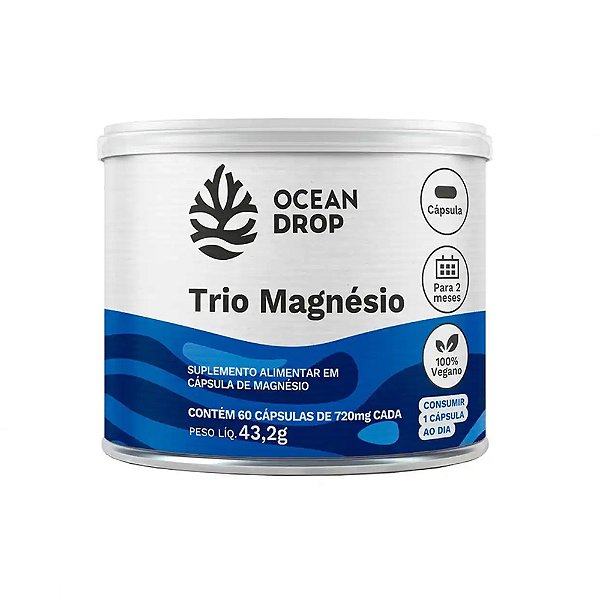 Trio Magnésio - Ocean Drop 60 Cápsulas