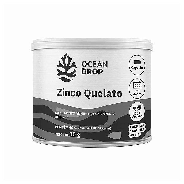 Zinco Quelato - Ocean Drop 60 Cápsulas