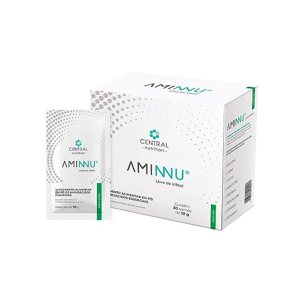 Aminnu Sem Xilitol Limão - Central Nutrition 30 Sachês
