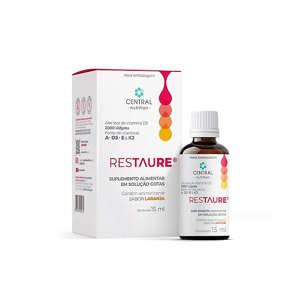 Restaure Sabor Laranja - Central Nutrition 15ml