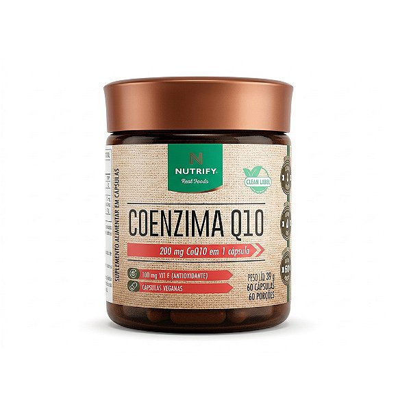 Coenzima Q10 (200mg) - Nutrify 60 cápsulas