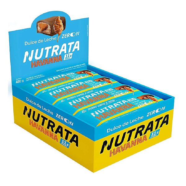 Barra De Proteína Havanna Doce De Leite Zero - Nutrata 12 un.