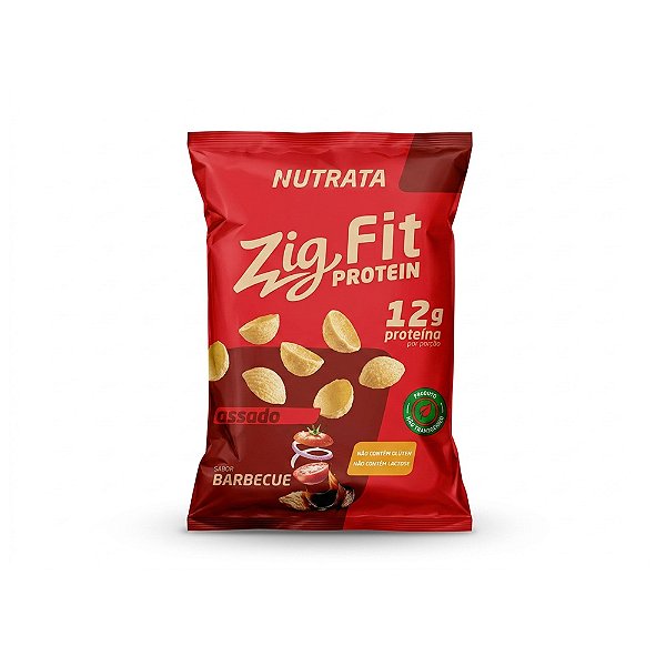 Zig Fit Salgadinho Proteico Sabor Barbecue - Nutrata 40g