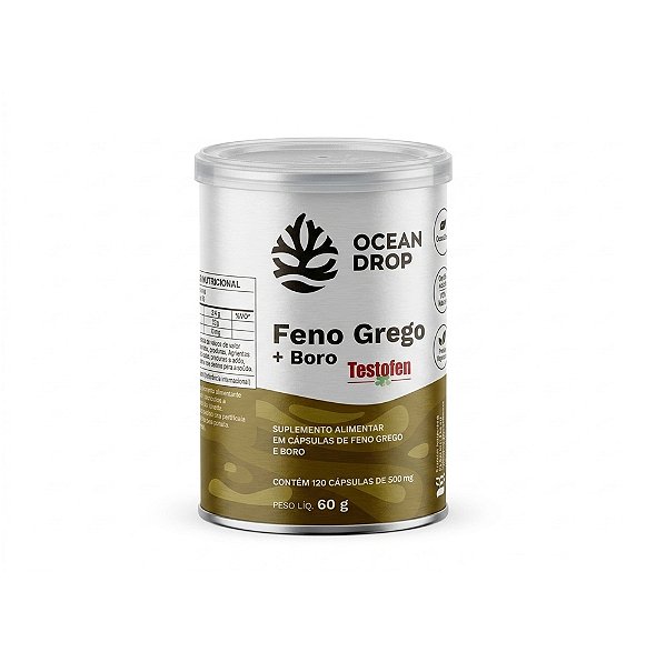 Feno Grego + Boro Testofen - Ocean Drop 120 Cápsulas
