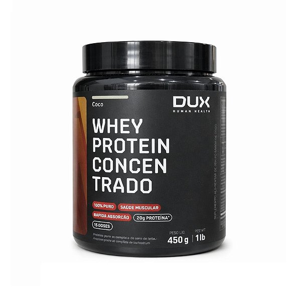 Whey Protein Concentrado Coco - Dux 450g
