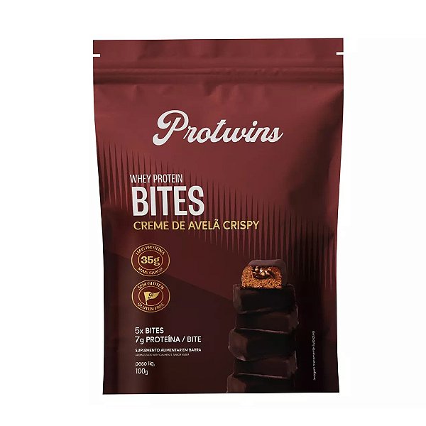 Whey Protein Bites Creme De Avelã Crispy - Protwins 100g
