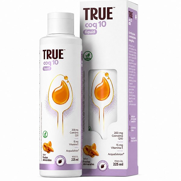 True Coq10 Liquid - Sabor Frutas Amarelas 225ml