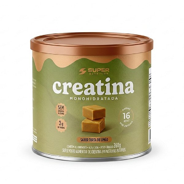 Creatina Sabor Torta De Limão - Super Nutrition 40un.
