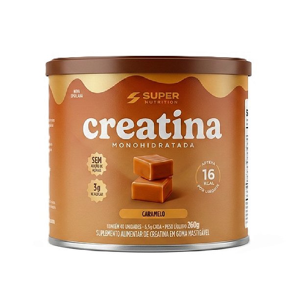 Creatina Sabor Caramelo - Super Nutrition 40un.