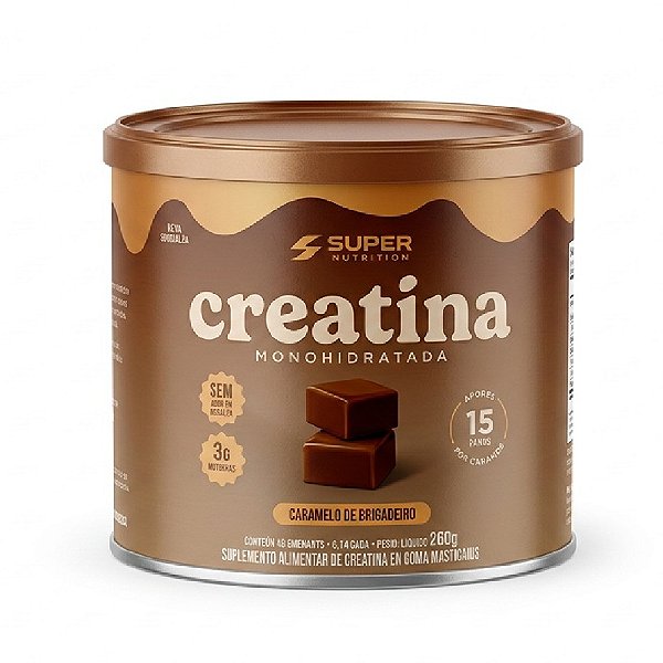 Creatina Sabor Caramelo De Brigadeiro - Super Nutrition 40un.
