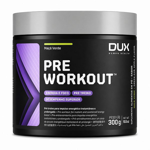 Pre Workout Maçã Verde - Dux 300g
