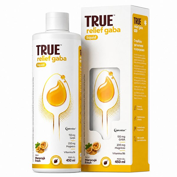 True Relief Gaba Liquid - Sabor Maracujá Fresh 450ml