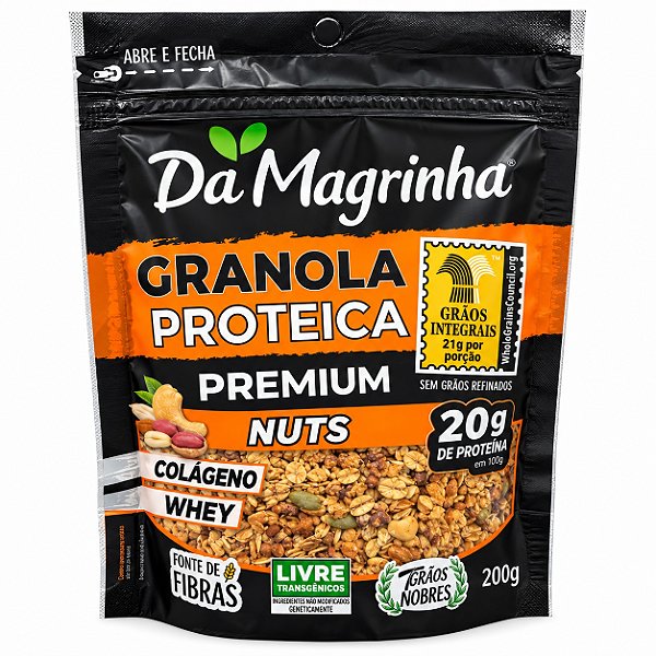 Granola Proteica Premium Nuts - Da Magrinha 200g