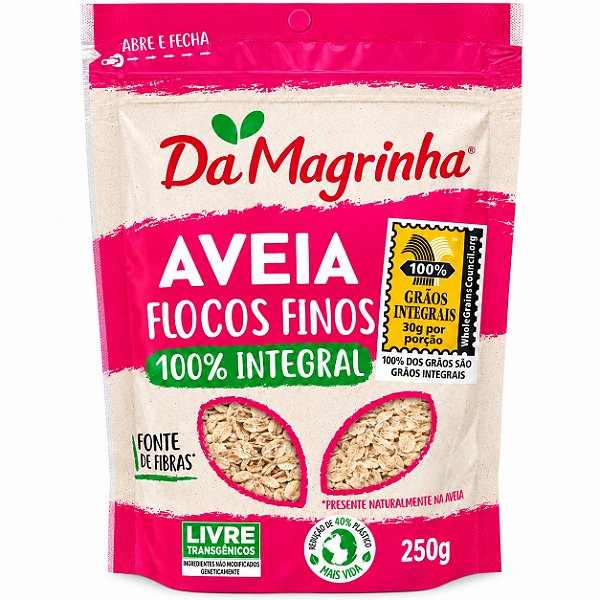 Aveia Flocos Finos - Da Magrinha 250g