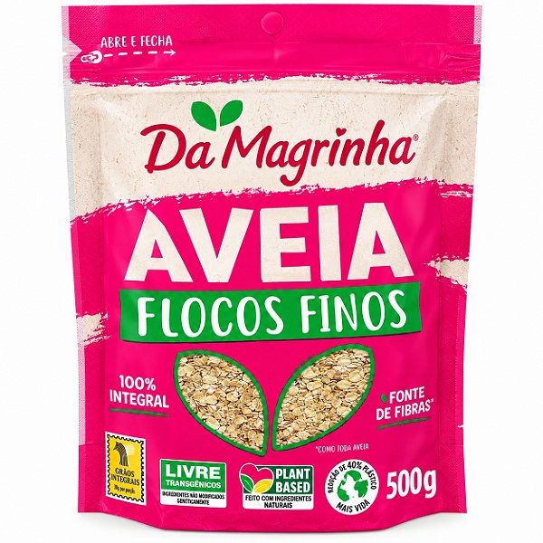 Aveia Flocos Finos - Da Magrinha 500g