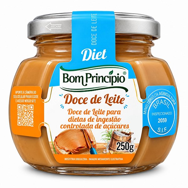 Doce De Leite Diet - Bom Princípio 250g