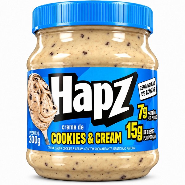Creme Cookies & Cream - Sem Adição De Açúcares - Hapz 300g