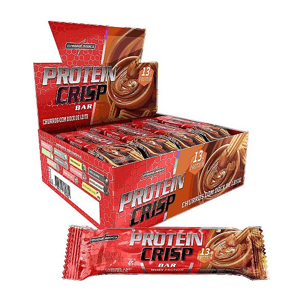 Protein Crisp Bar Churros com Doce de Leite - Integralmédica 12 un.