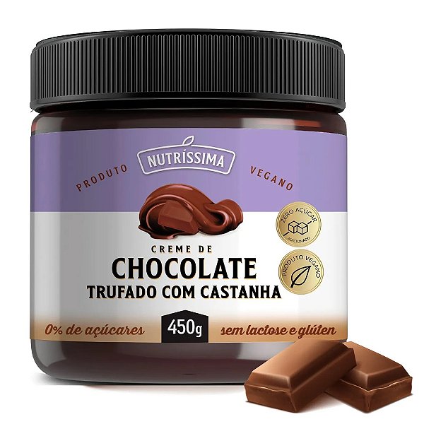 Creme de Chocolate Trufado com Castanha - Nutríssima 450g