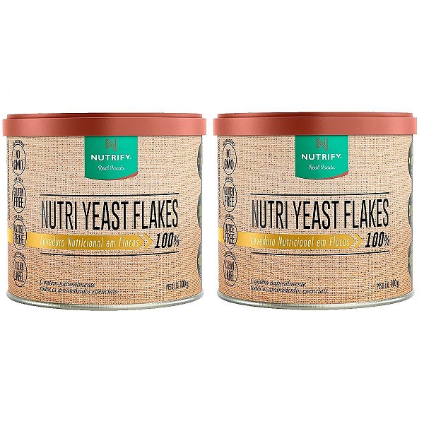 Kit 2x Nutritional Yeast Flakes (Levedura Nutricional) - Nutrify 100g